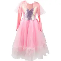 Great Pretenders Déguisement - Robe de princesse - Rose av. Pail - - 7-8 ans (122-128) - Costumes