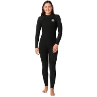 Rip Curl D/patrol 4/3 Mm Woman Long Sleeve Back Zip Neoprene Suit Noir 4 Femme
