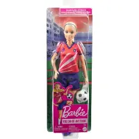 Mattel Poupée Barbie football rouge HCN17