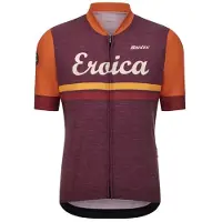 Santini Eroica Iris Short Sleeve Jersey Violet XL Homme