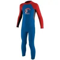 O'Neill Reactor 2 Mm Junior Long Sleeve Back Zip Neoprene Suit Bleu 24 Months Enfants