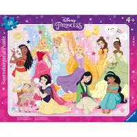 Ravensburger Kinderpuzzle 05573 - Nos princesses Disney - 40 pièces Puzzle cadre Disney pour enfants à partir de 4 ans
