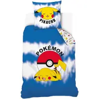 Tinisu Pokemon Pikachu literie - coton doux 160x200 cm oreiller et couverture