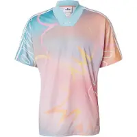 Adidas T-Shirt 'PRIDE' bleu clair / orange / orange clair / rose
