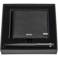 BOSS Parure HUGO Black (stylo bille & portefeuille)
