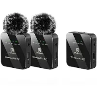 Puluz Microphone Sans Fil 2 Tx + 1 Rx