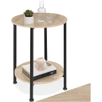 TecTake - Table d'appoint Ballina lumière industrielle, table d'appoint - 404218
