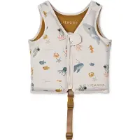 Liewood Gilet de natation - 19-30 kg - Dove - Sea Créature/Sandy - - UneTaille - Gilet de natation