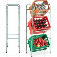 TecTake Support pour 3 caisses de boissons, support pour caisses, support pour caisses 401727