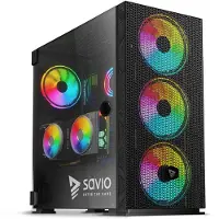 Savio Boîtier Pc Raptor X1 Argb Glass