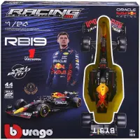 Bburago Kit à monter Racing F1 SF 2023 Red Bull RB19 #Verstappen avec casque et stand