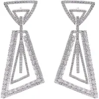 Avant Garde Boucles d'oreilles 'Agataa' argent