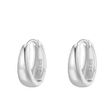 Hey Happiness Boucles d'oreilles 'Dome' argent