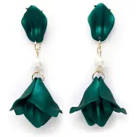 Avant Garde Boucles d'oreilles 'Elenaa' vert chiné