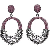 Avant Garde Boucles d'oreilles 'Olgama' rose