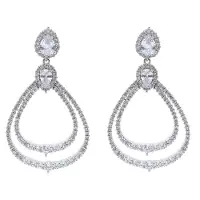 Avant Garde Boucles d'oreilles 'Simonaette' argent