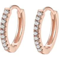 Hey Happiness Boucles d'oreilles 'Glimmer' or rose