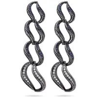 Avant Garde Boucles d'oreilles 'Elenaia' bleu foncé