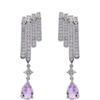 Avant Garde Boucles d'oreilles 'Vesnaya' argent