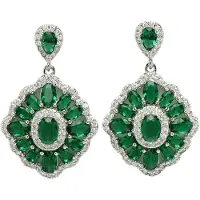 Avant Garde Boucles d'oreilles 'Emiliaina' vert