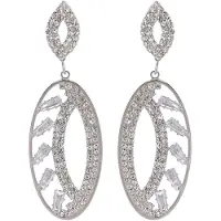 Avant Garde Boucles d'oreilles 'Bianca' argent