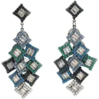 Avant Garde Boucles d'oreilles 'Magdalenaa' bleu