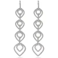 Avant Garde Boucles d'oreilles 'Ivanana' argent