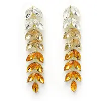 Avant Garde Boucles d'oreilles 'Irinana' jaune