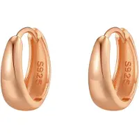 Hey Happiness Boucles d'oreilles 'Dome' or rose
