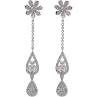 Avant Garde Boucles d'oreilles 'Yulia' argent