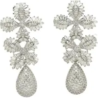 Avant Garde Boucles d'oreilles 'Ursulaia' argent