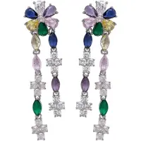 Avant Garde Boucles d'oreilles 'Rominaya' mélange de couleurs
