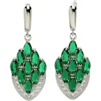 Avant Garde Boucles d'oreilles 'Luciana' vert