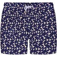 Bondi Joe Shorts de bain ' Fletcher ' bleu nuit / blanc
