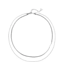 Hey Happiness Chaîne 'Duo Shine' argent