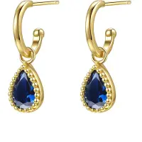 Hey Happiness Boucles d'oreilles 'September Birthstone' or