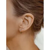 Hey Happiness Boucles d'oreilles 'Basis' argent