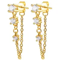 Hey Happiness Boucles d'oreilles 'Stardust' or