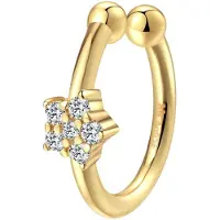 Hey Happiness Boucles d'oreilles 'Solaris Cuff' or