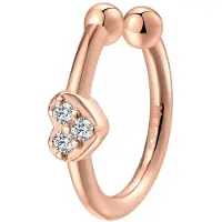 Hey Happiness Boucles d'oreilles 'Chérie' or rose