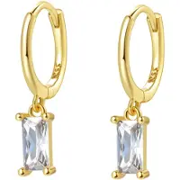 Hey Happiness Boucles d'oreilles 'Baguette' or