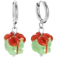 Cala Rose Boucles d'oreilles 'EMERALD GIFT' argent
