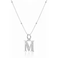 Hey Happiness Chaîne 'Letter M' argent