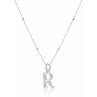 Hey Happiness Chaîne 'Letter R' argent