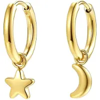 Hey Happiness Boucles d'oreilles 'Lunar Glow' or