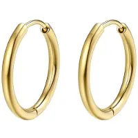Hey Happiness Boucles d'oreilles 'Luna' or
