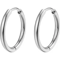 Hey Happiness Boucles d'oreilles 'Luna' argent