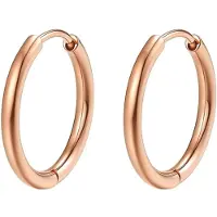 Hey Happiness Boucles d'oreilles 'Luna' or rose