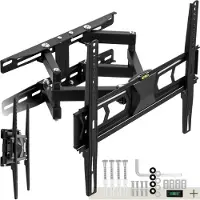 TecTake Support mural TV 26"- 75" orientable et inclinable - noir