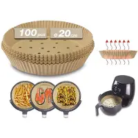 Beper Papier Sulfurisé Rond 20 Cm Pour Friteuse À Air (c103acc001)